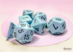 Chessex Opaque Pastel Blue/black Polyhedral 7 kauliukų rinkinys