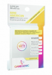 Gamegenic - MATTE Mini American-Sized Boardgame Sleeves 44 x 67 mm - Clear (50 Įmaučių)
