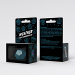Weather Generator Die: Shimmering Blue&Turquise