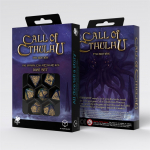 Call of Cthulhu 7th Edition - Blue-green & Gold Dice Set