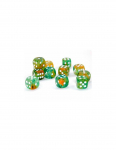 Chessex 12mm d6 Blocks - Nebula 12mm d6 Spring/white Luminary Dice Block (36 dice) (Kauliukai)
