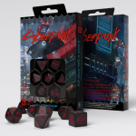 Cyberpunk Red Dice Set - Blood over Chrome (Kauliukai)