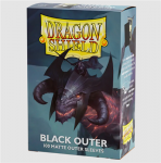 Dragon Shield Standard size Outer Sleeves - Matte Black (100 įmaučių)