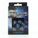 Classic RPG Cobalt & white Dice Set (7) (Kauliukai)