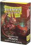 Dragon Shield Japanese size Matte Dual Sleeves - Peach Piip (60 Sleeves)