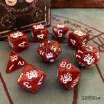 Elder Dice Brand of Cthulhu Bone White kauliukai
