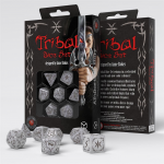 Tribal Dice Set: Pearl & Brown (Kauliukai)