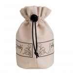 Elvish Beige & black Dice Pouch (Mai&scaron;elis Kauliukams)