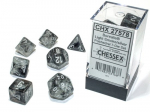 Chessex Borealis Polyhedral Light Smoke/silver Luminary 7-Die Set (Kauliukai)
