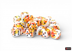Brush&trade; Sunrise&trade;/black 12mm Dice Block&trade; kauliukai