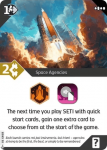 SETI Space Agencies Promo Kortelė