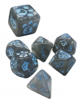 Kitten Polyhedral Dice (7) Gray