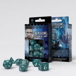 Classic RPG Stormy & white Dice Set (7) (Kauliukai)