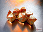 Chessex Glitter Mini-Polyhedral Gold/silver 7-Die Set