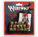 Werewolf The Apocalypse: Dice and Form Card Set kauliukai ir kortos