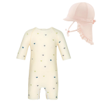 Maudymosi komplektas: Maudymosi kostiumėlis + kepurė