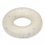 Rusvas pripučiamas plaukimo ratas vaikams