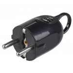 Ki&scaron;tukas su įžeminimu ir rankena IEK 250V/16A plastikas/juodas