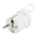 Ki&scaron;tukas su įžeminimu ir rankena 250V/16A Balta
