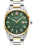 Swiss Alpine Military 7767.1144 Ladies Watch Argos two tone green 34mm 10ATM - Laikrodis moterims