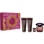 Versace Crystal Noir Dovanų rinkinys, Tualetinis vanduo 90ml + Du&scaron;o želė 100ml + Kūno losjonas 100ml + Tualetinis vanduo 5ml
