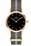 Daniel Wellington DW00100680 Iconic NATO Green/Purple 28mm 3ATM - Laikrodis moterims