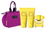 Versace Yellow Diamond Dovanų rinkinys, Tualetinis vanduo 90ml + Kūno losjonas 100ml + Du&scaron;o želė 100ml + krep&scaron;ys