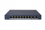 10 prievadų, 8 PoE komutatorius Hikvision DS-3E1510P-EI/M(B)