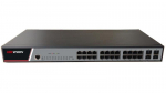 Komutatorius 28 prievadų Hikvision DS-3E2528(B) (24xPoE 1000Mbps, 4xSFP, L2 valdomas, VLAN, RSTP, IGMP, QoS, ERPS)
