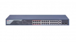 Hikvision 26 prievadų 24 PoE prievadų komutatorius DS-3E0326P-E(B)