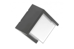 CANTI LED sieninis &scaron;viestuvas (pilkas, 12W, 1000lm, IP65, 4000K) GTV LD-CANTI12WKW-15
