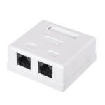 Vir&scaron;tinkinė rozetė RJ45 (2 prievadai, UTP CAT6)