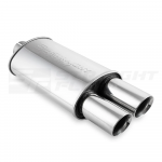 STRAIGHTFLOW plok&scaron;čio tipo galinis bakelis 1in ir 2 out 63mm (nerūdijantis plienas)