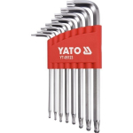 YATO L-TIPO &Scaron;E&Scaron;IAKAMPIŲ TORX TRUMPŲ RAKTŲ RINKINYS 8VNT. (T9-T50)