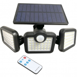 Autonominis &scaron;viestuvas su saulės baterija ir &scaron;viesos / judesio jutikliu 21.6W 6500K