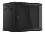 Komutacinė spinta 19' pakabinama 9U 600x450x501 (juoda, surinkta)