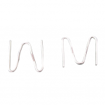 Plastiko suvirinimo kabės i&scaron;orinio kampo 0.6mm (100vnt)