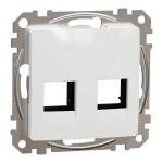 Kompiuterinio lizdo dangtelis 2&times;RJ45 Schneider Electric Sedna Design SDD111444C (baltas)