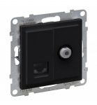 Juodas RJ45+ TV lizdas SUNO Legrand 721462