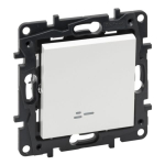 1 klavi&scaron;o perjungiklis su LED indikacija Legrand Niloe Step 863116 (baltas)