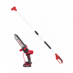 Akumuliatorinis grandininis mini pjūklas 8&rdquo; su teleskop. prailg. WORCRAFT 20V LI-ION