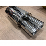 STRAIGHTFLOW plok&scaron;čio tipo galinis bakelis 1in ir 2 out 63mm (nerūdijantis plienas)