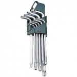 SATA L-tipo &scaron;e&scaron;iakampių TORX raktų rinkinys 9vnt. (T10-T50)