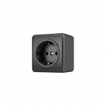 Vir&scaron;tinkinė rozetė su įžeminimu Vilma SL+250 RP16-002 SL+ (juoda)