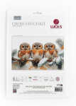 Luca-S komplektas skaičiuotam kryželiui &bdquo;Pelėdos žiemos tyloje&ldquo; 40&times;24,5 cm