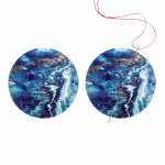 Wonderland Crafts dvipusis magnetinis adatos laikiklis siuvinėjimui ir kryželiui 3,5&times;3,5 cm (balta)