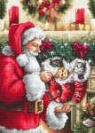 Luca-S siuvinėjimo rinkinys Santa Claus SB602 25.5x35.5cm