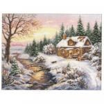 Siuvinėjimo rinkinys Alisa "Žiemi&scaron;koji užuovėja" 3-15 (38x30 cm)