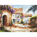 Siuvinėjimo rinkinys LetiStitch Village SLETI902 35x26cm