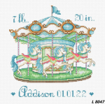 Siuvinėjimo rinkinys Baby Carousel SLETIL8047